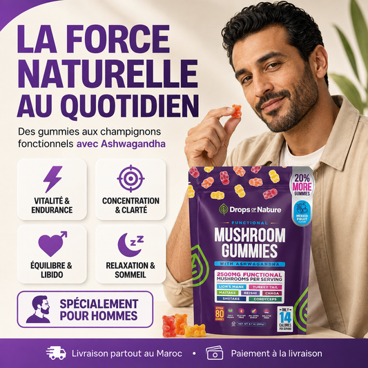 Mushroom Gummies : ÉNERGIE,FOCUS ET VOTRE VITALITÉ MASCULINE