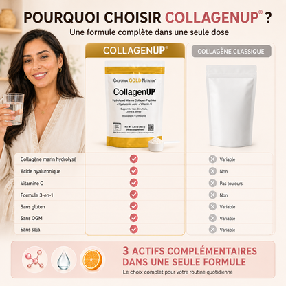 CollagenUP® – Collagène Marin pour Peau, Cheveux, Ongles et Articulations