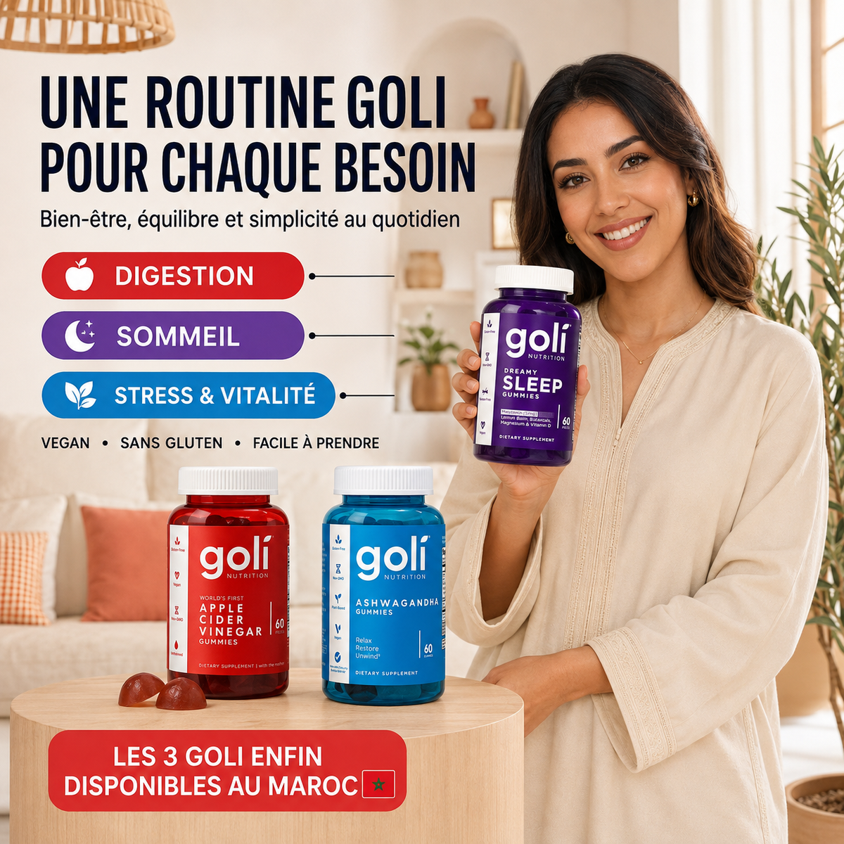 Le Trio Goli : Minceur, Sommeil & Vitalité